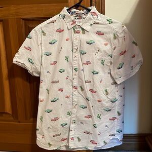 Denim & Flower button up